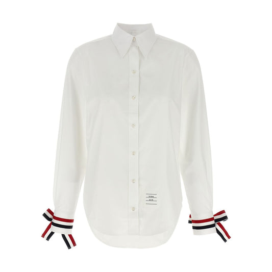 Thom Browne White Cotton Blouse
