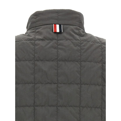 Thom Browne Gray Polyamide Sleeveless Jacket