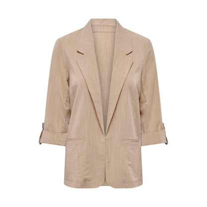 Only Beige Viscose Blazer