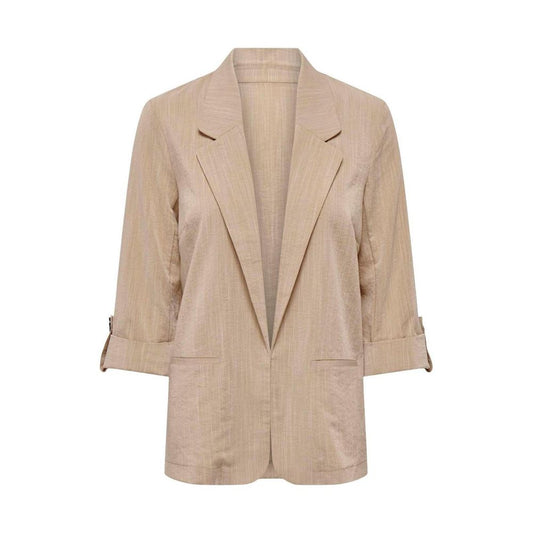 Only Beige Viscose Blazer