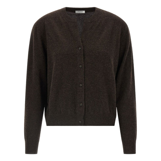 Yves Salomon Brown Cashmere Cardigan