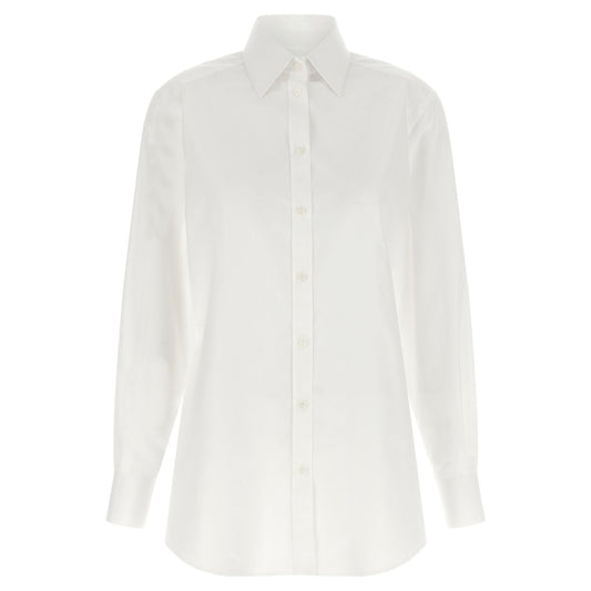 Dolce & Gabbana White Cotton Blouse