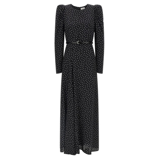 P.A.R.O.S.H. Black Silk Long Dress
