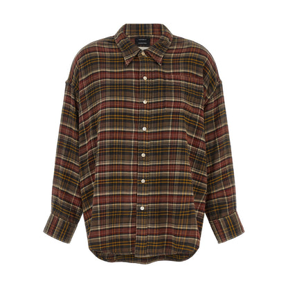 R13 Brown Cotton Blouse