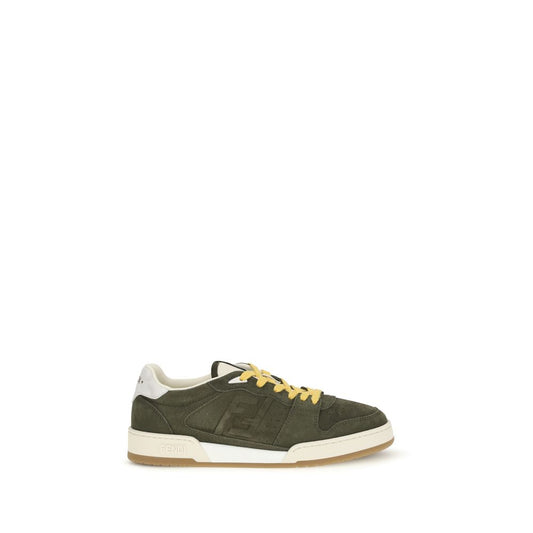 Fendi Bicolor Calf Leather Bos Taurus Low Top Sneakers