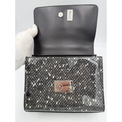 Dolce & Gabbana DOLCE & GABBANA “Monica” Python and Patent Handbag