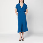 Victoria Beckham Sapphire blue midi dress