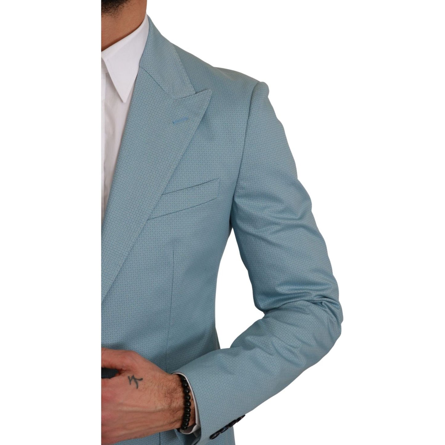 Dolce & Gabbana Blue Slim Fit Coat Jacket MARTINI Blazer