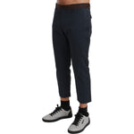 Dolce & Gabbana Brown Stripes Cropped Trousers Pants PAN70977-44