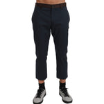 Dolce & Gabbana Brown Stripes Cropped Trousers Pants PAN70977-44