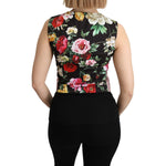 Dolce & Gabbana Pink Sleeveless Waistcoat Vest Cotton Top TSH4851-38