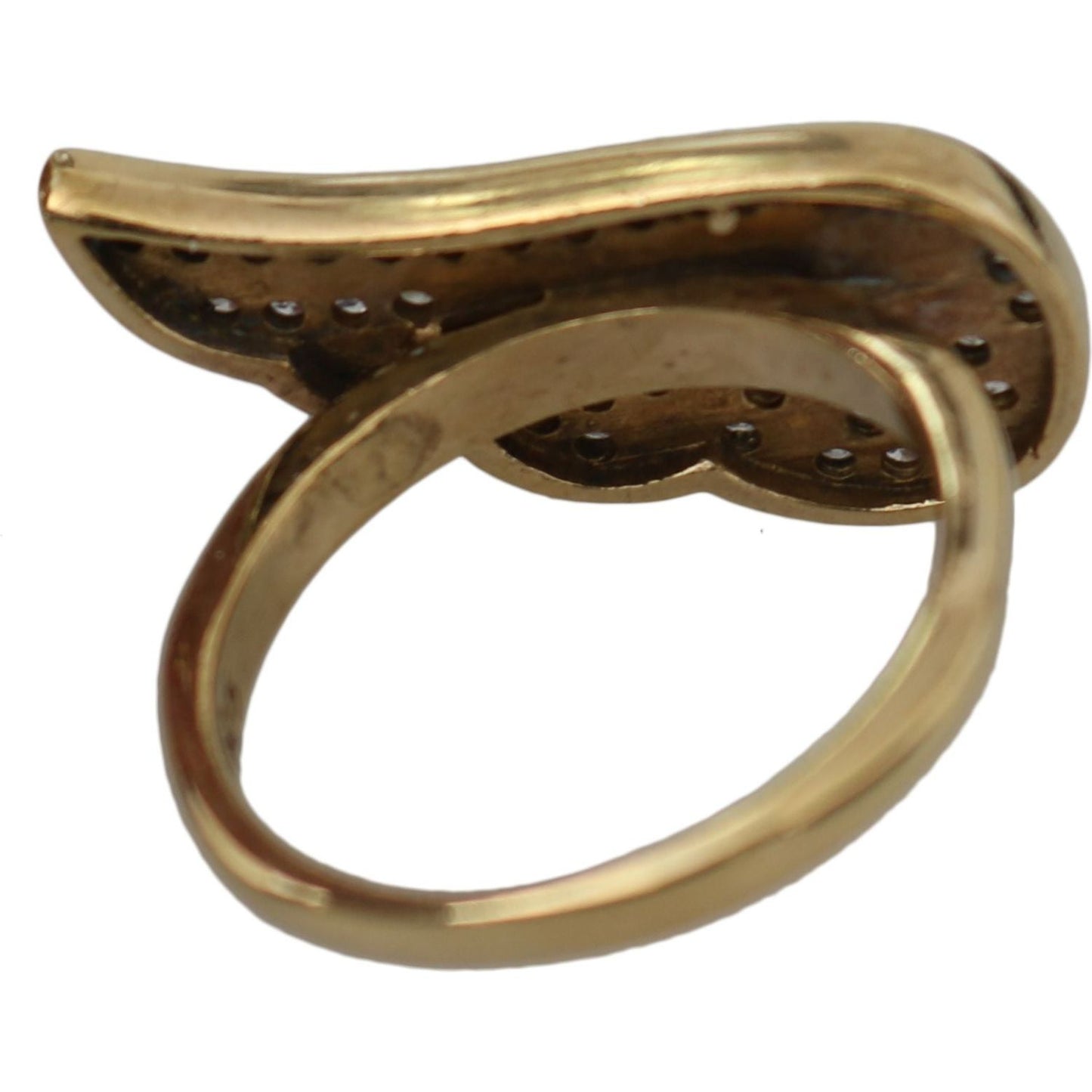 Nialaya Gold Wing Clear CZ 925 Silver Authentic Women NY104-5.5