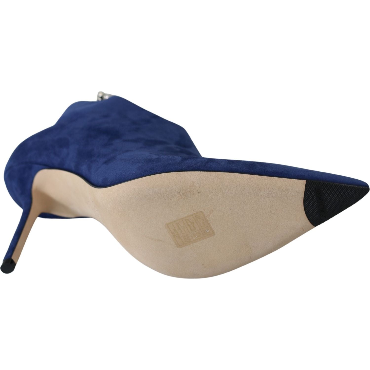 Jimmy Choo Pop Blue Leather Blaize 100 Boots Shoes