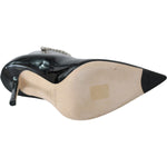Jimmy Choo Elegant Black Patent Heeled Boots Jimmy Choo Dark Gray
