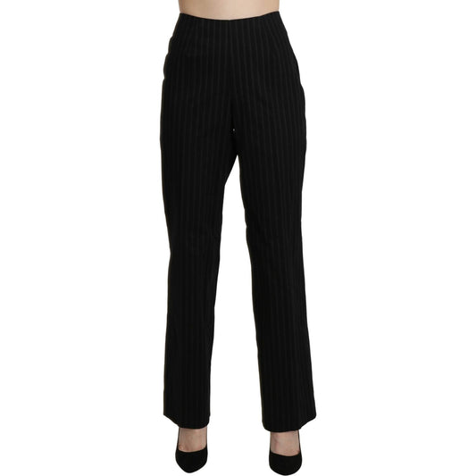 BENCIVENGA Black High Waist Straight Dress Trouser Pants Jeans & Pants