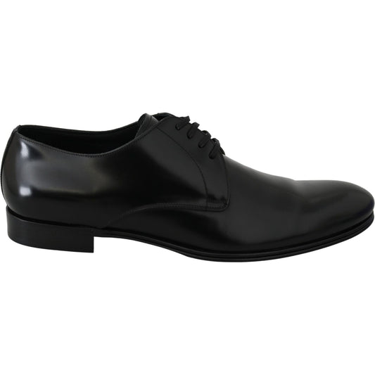 Dolce & Gabbana Derby Napoli Black Leather Dress Formal Shoes