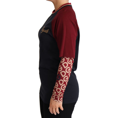 Dolce & Gabbana Multicolor Royals Crewneck Pullover Sweater