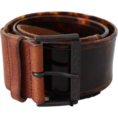 Ermanno Scervino Dark Brown Leather Wide Buckle Belt 1728,5 Inches,67345645728,75 cm / 29,Accessories,Belts - Accessories,Belts - Women - Accessories,Brown,Ermanno Scervino,Material: Leather,New with tags,Regular Belts - Belts - Accessories,Women,Women -