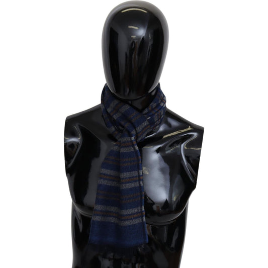 Missoni Multicolor Wool Striped Unisex Neck Wrap Shawl