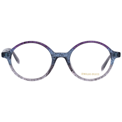 Emilio Pucci Purple Plastic Glasses (Frames) for women, featuring a full-rim design and 50-20-140 size specification.