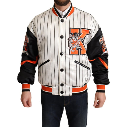 Dolce & Gabbana Multicolor Bomber King Logo #DGMILLENNIALS Jacket