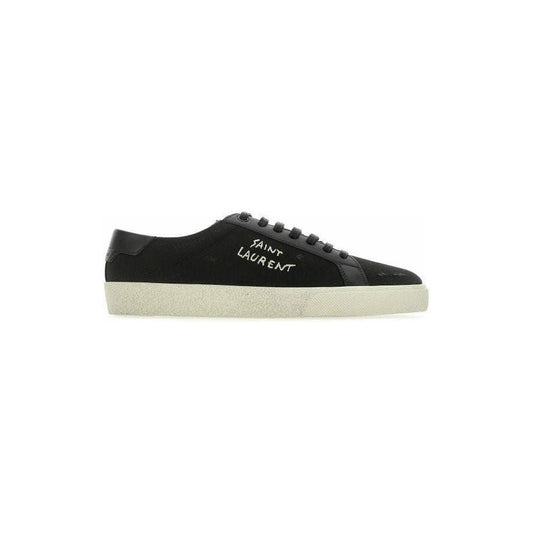 Saint Laurent Sleek Black Canvas & Leather Low-Top Sneakers YS 611106GUP50 1000_39