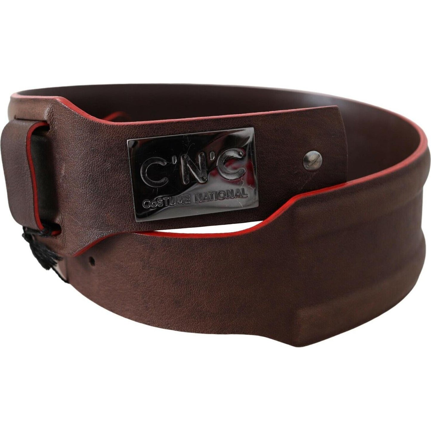 Costume National Dark Brown Genuine Leather Belt WOMAN BELTS