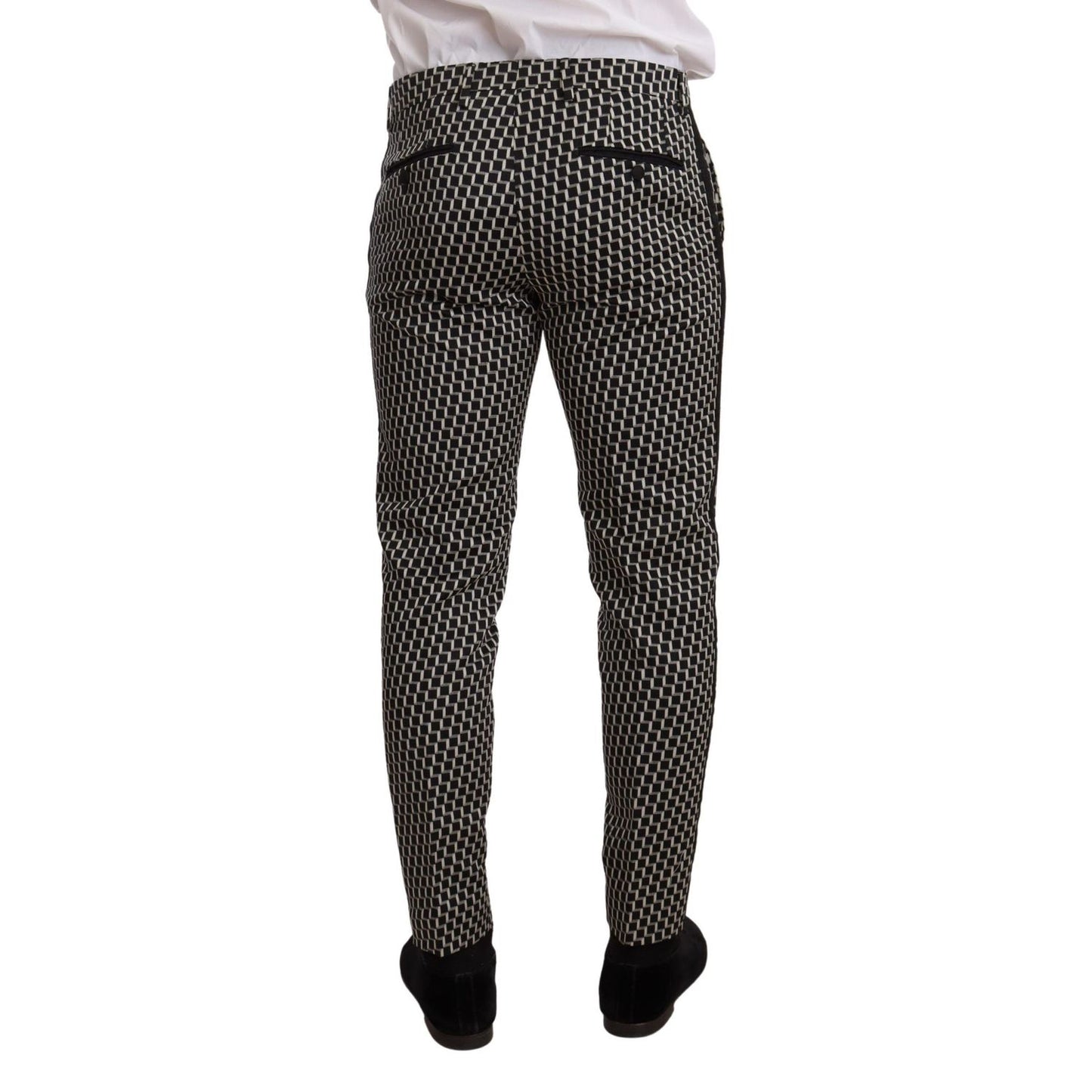 Dolce & Gabbana Black White Check 3 Piece Set MARTINI Suit