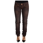 Acht Chic Low Waist Skinny Brown Jeans Jeans & Pants Acht Dark Slate Gray