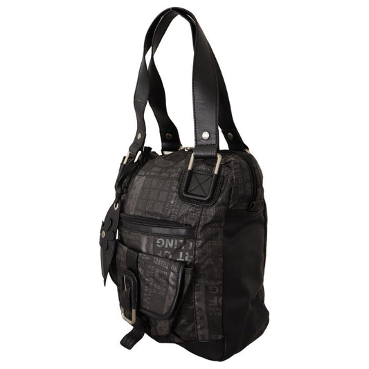 WAYFARER Black Printed Logo Shoulder Handbag Purse Bag VA8774
