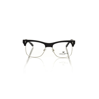 Frankie Morello Black Metallic Men's Eyeglass Frame