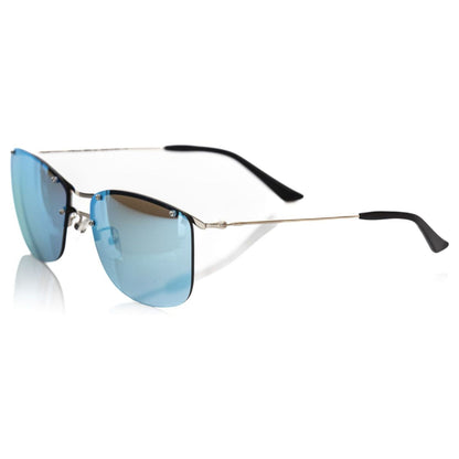 Frankie Morello Silver Metallic Men's Sunglasses