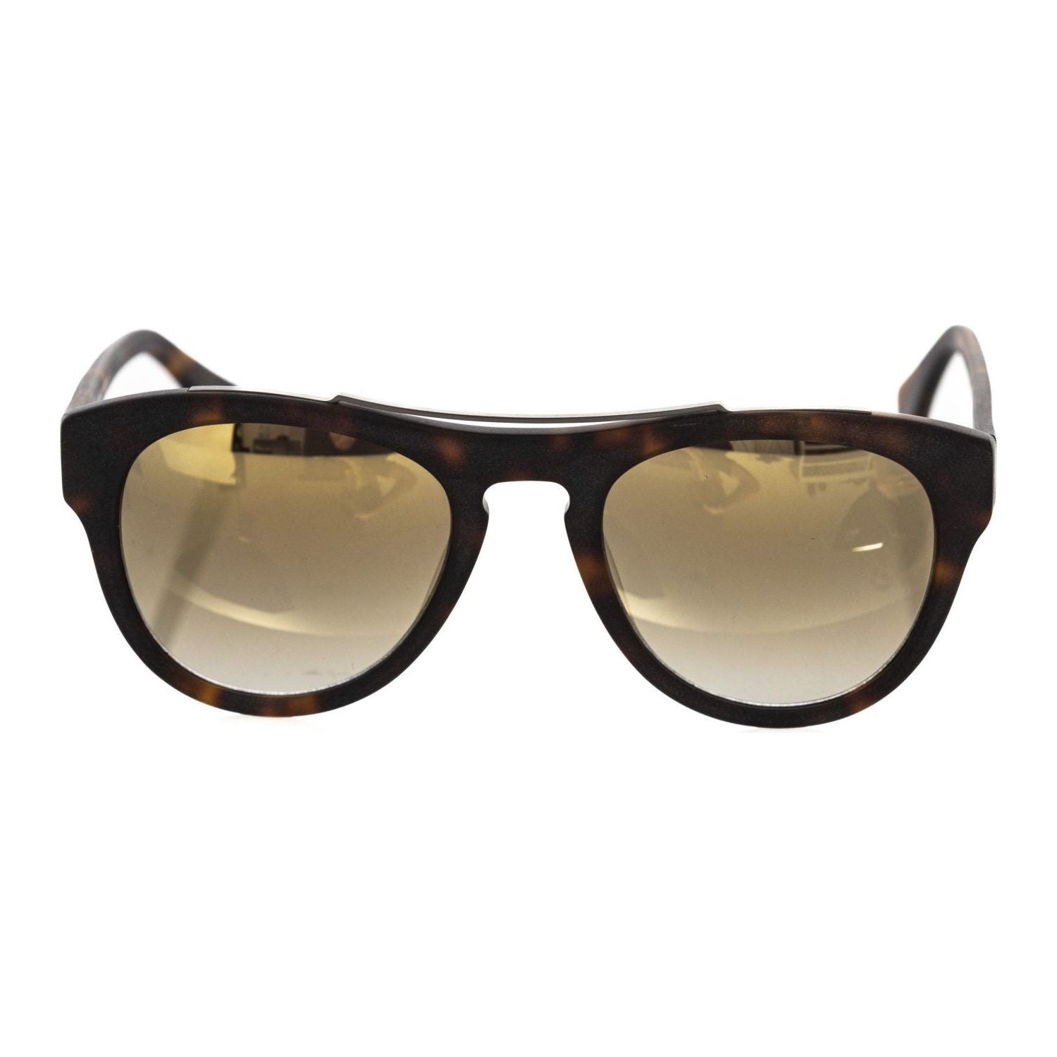 Frankie Morello Brown Acetate Men's Sunglasses