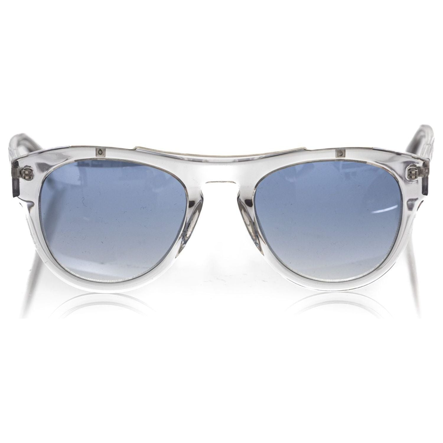 Frankie Morello White Acetate Sunglass