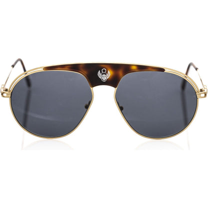 Frankie Morello Brown Metallic Sunglasses for Men