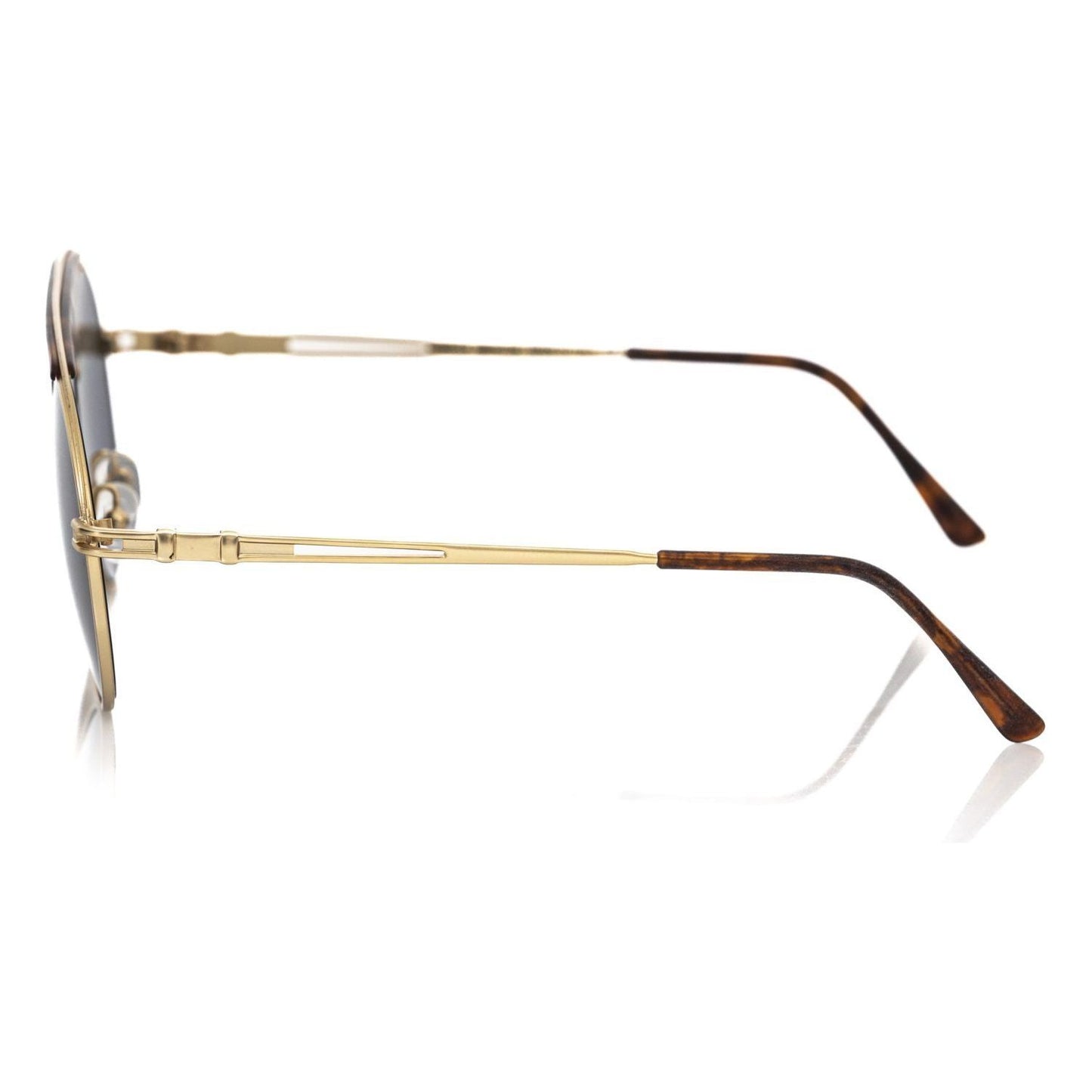 Frankie Morello Brown Metallic Sunglasses for Men
