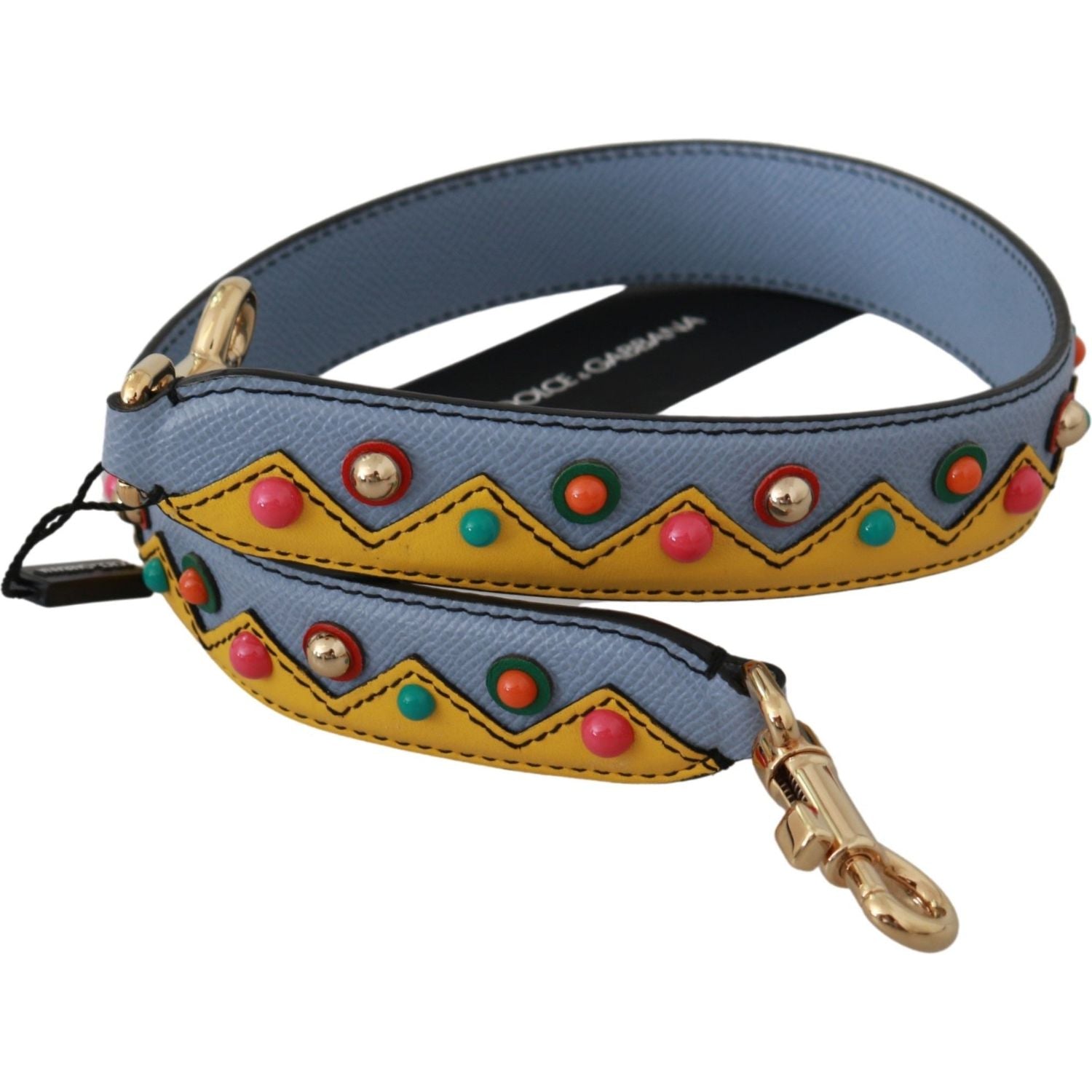 Dolce & Gabbana Blue Handbag Accessory Shoulder Strap Leather