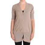 PINK MEMORIES Pink Lace Cotton Cardigan Sweater SIG30272-1