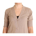 PINK MEMORIES Pink Lace Cotton Cardigan Sweater SIG30272-1