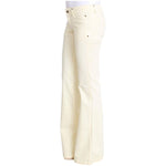 Costume National Chic Off-White Flared Designer Jeans Costume National Antique White