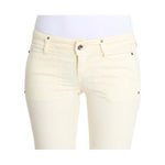 Costume National Chic Off-White Flared Designer Jeans Costume National Beige