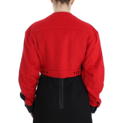 KAALE SUKTAE Black Short Croped Coat Bomber Jacket Coats & Jackets