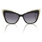 Frankie Morello Black Acetate Women Sunglass FR-22076