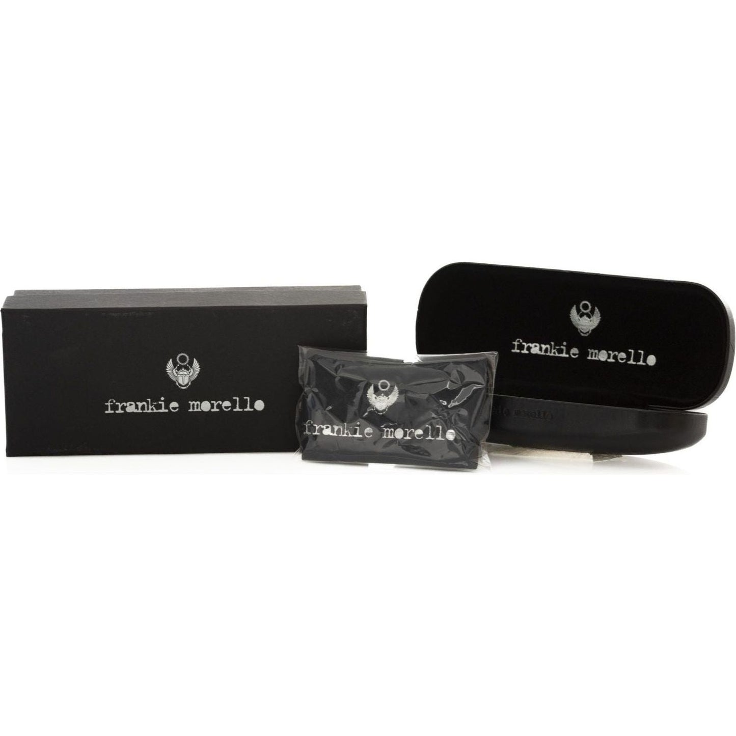 Frankie Morello Black Acetate Womens Sunglass FR-22067