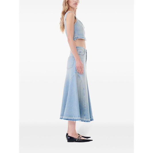 Ganni Flared denim skirt J1474091