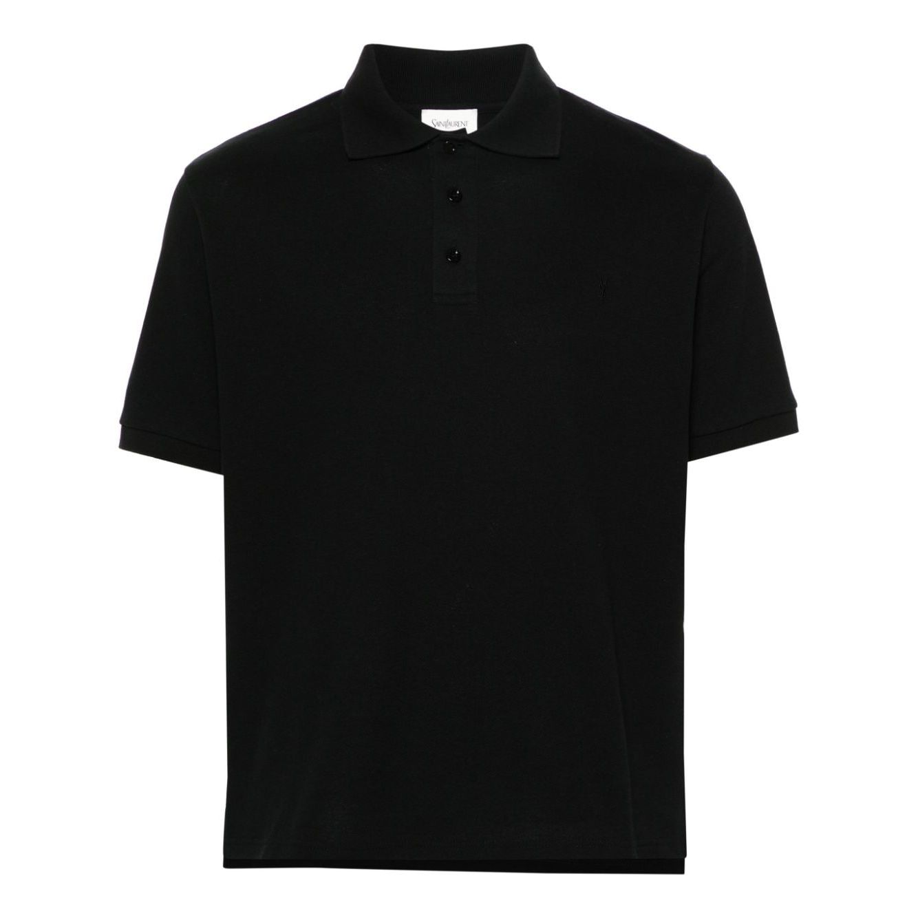 Saint Laurent Piquet cotton polo shirt 798944Y37HC1000