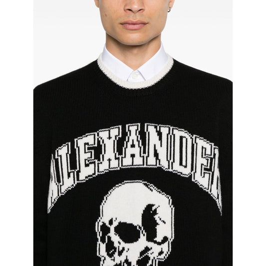 Alexander McQueen intarsia-logo Sweater 760760Q1XII1011