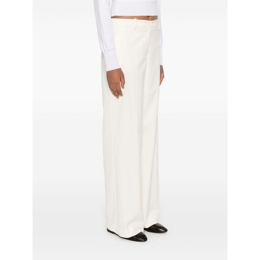 Parosh Trousers White D232310CREW084
