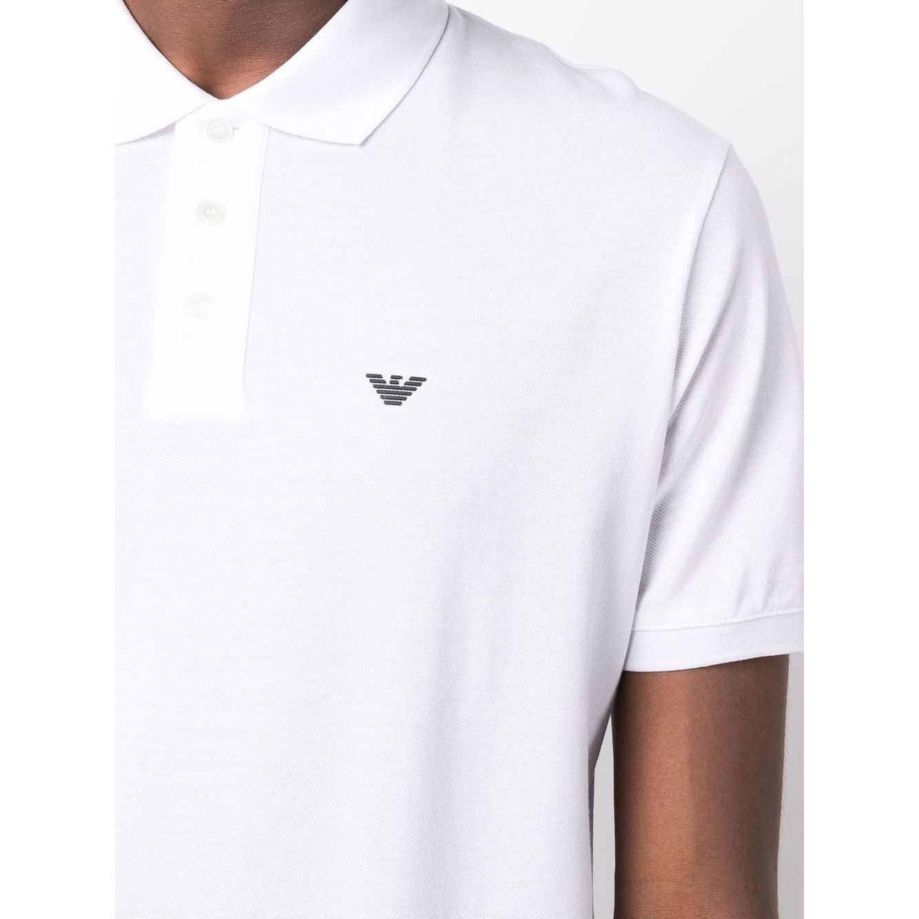 Emporio Armani logo-embroidered polo shirt 8N1FQ21JTKZ0100-P25
