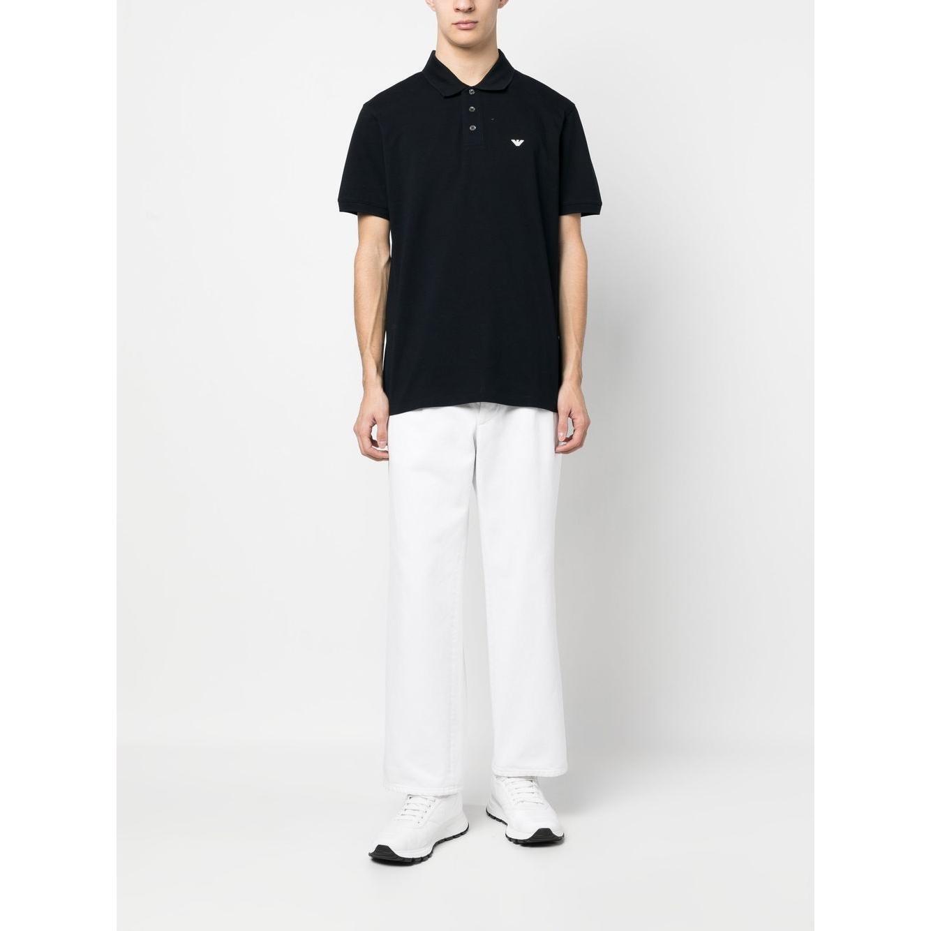 Emporio Armani logo-embroidered polo shirt 8N1FQ21JTKZ0920-P25